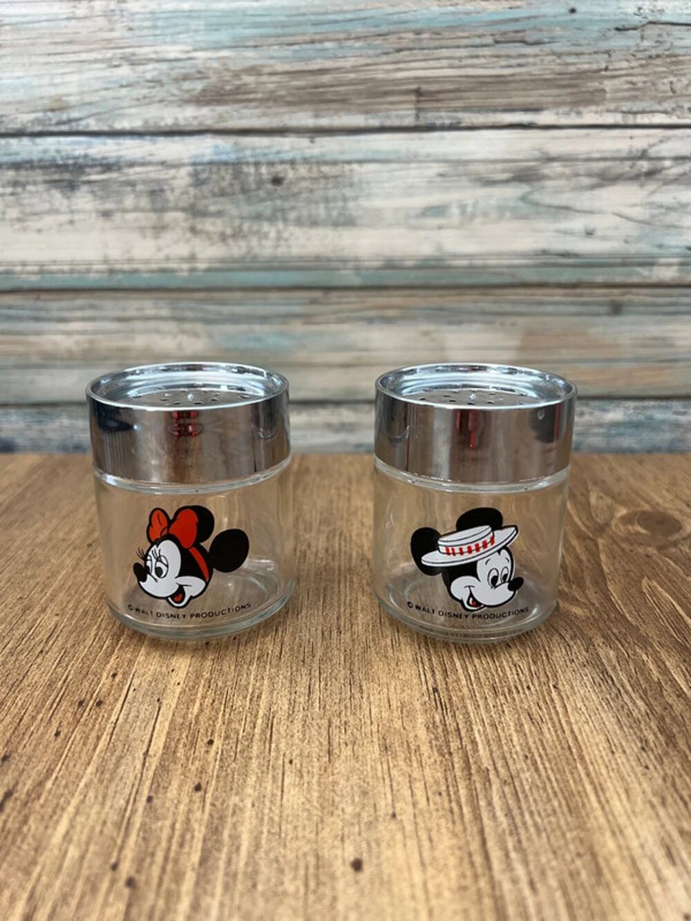 Vintage Disney Mickey and Minnie Mouse Spice Shakers